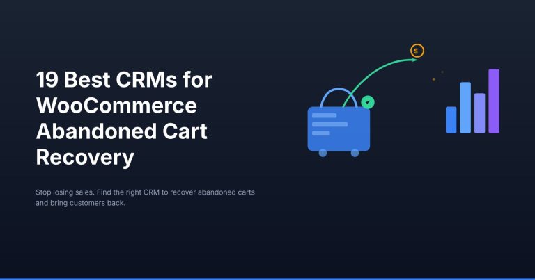 best CRM for WooCommerce abandoned cart recovery