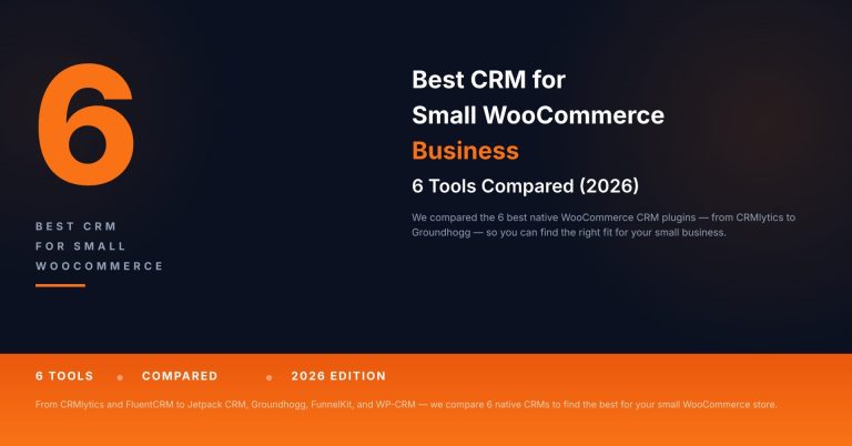 best CRM for small WooCommerce business