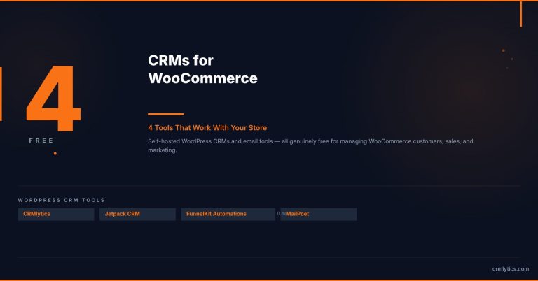 free CRM WooCommerce integration plugin