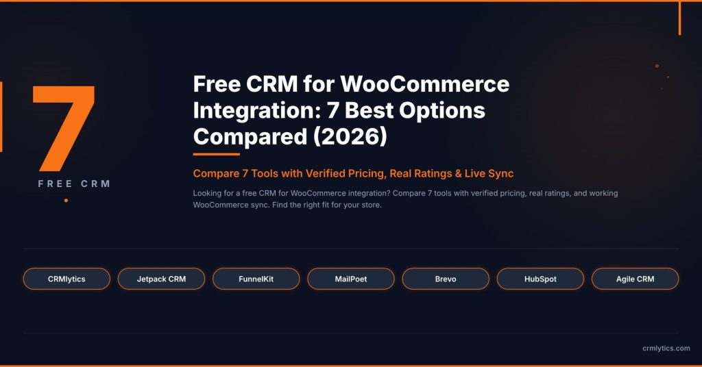 free CRM for WooCommerce integration