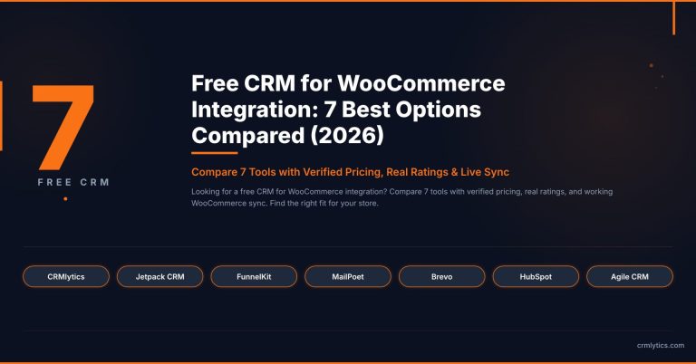 free CRM for WooCommerce integration